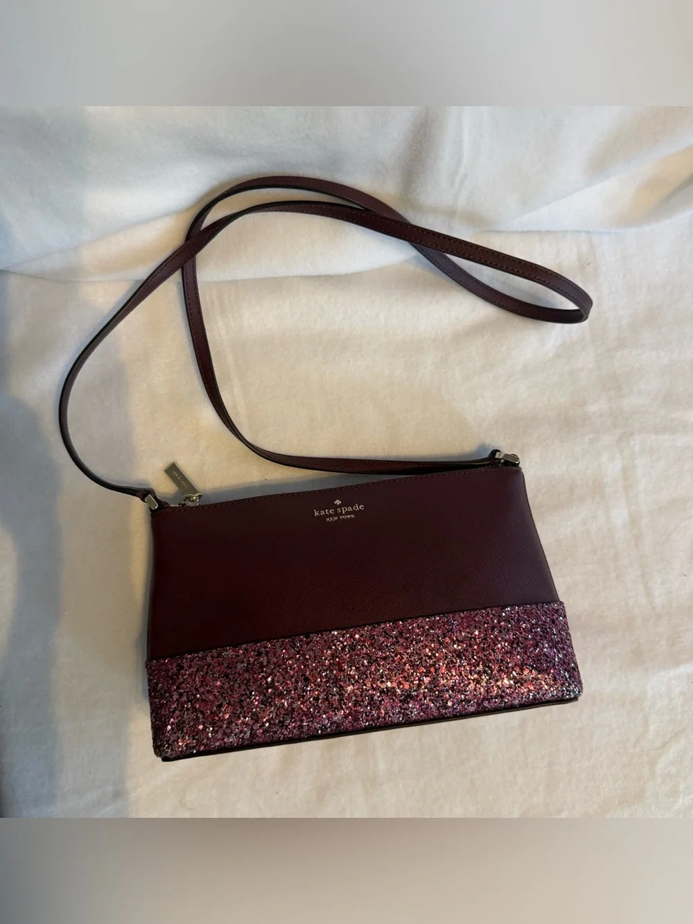 Kate Spade New York Cherrywood Glitter Crossbody Bag - Picture 4 of 9